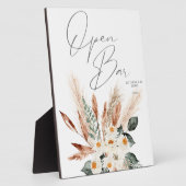 ボホコッパーパス&ベージュフローラオープンバーサイン2 フォトプラーク (側面)