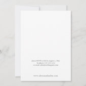 ボホコッパーパス&ベージュフローラリハーサルディナー 招待状 (裏面)