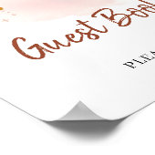 ボホコッモダンパーラストレインボーゲストブックサイン ポスター (角)