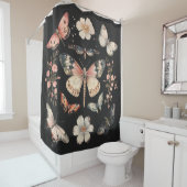 ボホコテージコア（昆虫）オオカバマダラ、モナークバタフライ シャワーカーテン (インサイチュ)