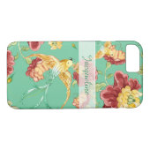 ボホコテージモダンボヘミアンパターンフラワーバード Case-Mate iPhoneケース (裏面(横))