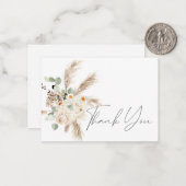 ボホコピッパーユーカリプタスフローラサンキュー ノートカード (正面/裏面インサイチュ)