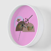 ボホコンテンポラリーー素朴 壁時計 (傾斜)