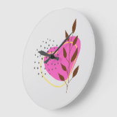 ボホコンテンポラリー素朴ー ラージ壁時計 (傾斜)