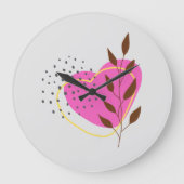 ボホコンテンポラリー素朴ー ラージ壁時計 (正面)