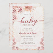 ボホコードベビースプリンクルベージュタン男女兼用 招待状 (正面/裏面)