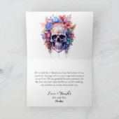 ボホゴシックスカル&フラワーズハンドスティング サンキューカード (内部)