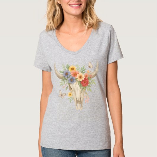 ボホゴシックフローラ Tシャツ (正面)