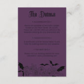 ボホゴシックボ結婚タニカル詳細紫 エンクロージャーカード (正面)