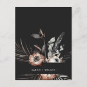 ボホゴシックラストブラックボタニカル結婚ズ詳細 エンクロージャーカード (裏面)