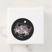 ボホゴシックワイルドフラワーバイキングラブ結婚式の引き出物 フェイバータグ (インサイチュ)