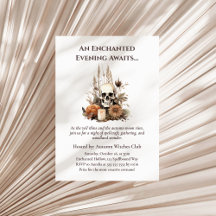 ボホゴシック秋パーティーとスカルと花