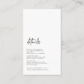 ボホゴシック詳細カード エンクロージャーカード (裏面)