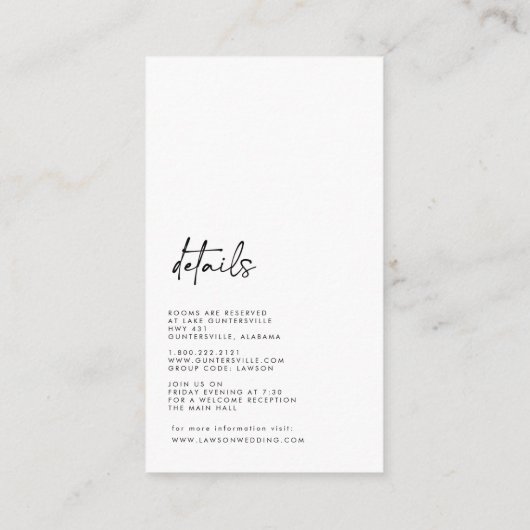 ボホゴシック詳細カード エンクロージャーカード (裏面)