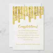 ボホゴールデンアローズ卒業 案内状 (裏面)