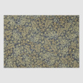 ボホゴールデンエレガントフローリッシュヴィンテージネイビーブルー 薄葉紙 (正面)