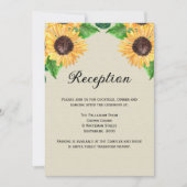 ボホゴールデンフローラひまわりウェディングレセプション 招待状 (正面)