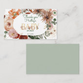 ボホゴールデンユーカリ赤ちゃん感謝していシャワーあなた 名刺 (正面/裏面)