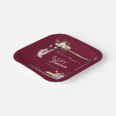 ボホサウスウエスシャンブレベイビーシャワー紙プレート ペーパープレート (傾斜あり)