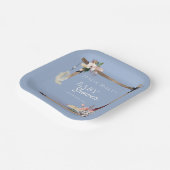 ボホサウスウエストシャンブレベイビーシャワー ペーパープレート (傾斜あり)