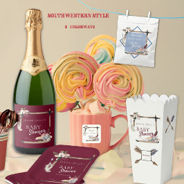 ボホサウスウエストシャンブレベイビーシャワー ペーパープレート