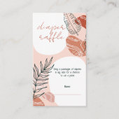 ボホサウスウエストデザートベビーシャワーオムツラッフル エンクロージャーカード (正面)