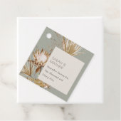 ボホサガエレガントグリーンプロテアドライパームフローラ フェイバータグ (インサイチュ)