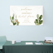 ボホサクタスデザートブライダルシャワーウェルカムポスター 横断幕 (トレードショー)