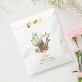 ボホサクモダンスカウボーイシューズ赤ちゃんシャワー フェイバーバッグ (封をした状態)