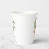 ボホサクモダンスカウボーイシューズ赤ちゃんシャワー 紙コップ (左)