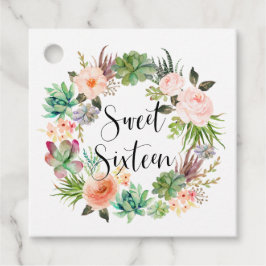 ボホサクランスフローラリースSweet sixteen フェイバータグ