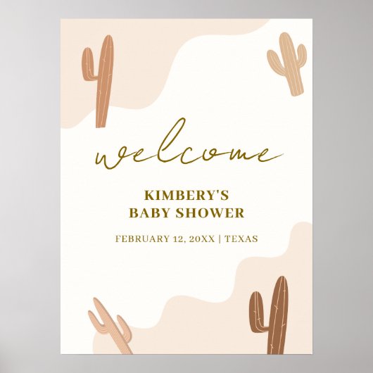 ボホサク男女兼用ス赤ちゃんシャワーへようこそ ポスター (正面)