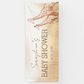 ボホサファリキリン赤ちゃんシャワー 横断幕 (縦)