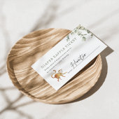 ボホサファリベイビーシャワーおむつラッフルチケット エンクロージャーカード