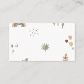 ボホサファリベイビーシャワーおむつラッフル エンクロージャーカード (裏面)