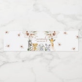 ボホサファリベイビーシャワー ペットボトルラベル (シングルラベル)