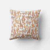 ボホサファリ動物ジャングルベビーシャワー クッション (裏面)