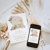 ボホサファリ子供部屋男女兼用ベビーシャワー 招待状