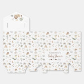 ボホサファリ水彩赤ちゃんシャワー フェイバーボックス (見開き)