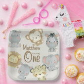 ボホサファリ紙プレート ペーパープレート (パーティー)