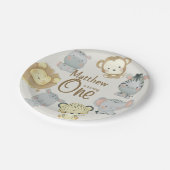 ボホサファリ誕生日紙プレート ペーパープレート (アングル)