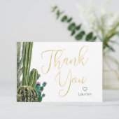 ボホサボクパーソナライズされたサンキュー サンキューカード (スタンド正面)