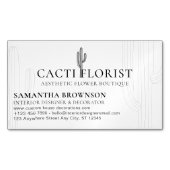 ボホサボサボサボテン砂漠の花 マグネット名刺 (正面)