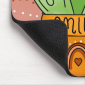 ボホサボススマイルかわいいレインボー マウスパッド (コーナー)