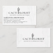 ボホサボスデザートフラワー抽象芸術 名刺 (正面/裏面)