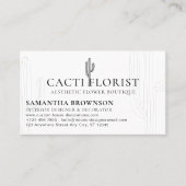 ボホサボスデザートフラワー抽象芸術 名刺 (正面)