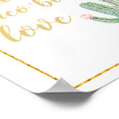 ボホサボタコスはタコスの恋のブライダルシャワー ポスター (角)