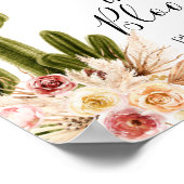 ボホサボタコブトベビーイン開花サイン ポスター (角)