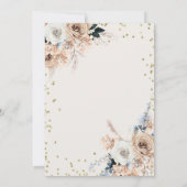 ボホサボタックスフローラタコアクアベビーショー 招待状 (裏面)