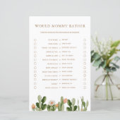 ボホサボテンの赤ちゃんシャワーはママではなくゲーム (スタンド正面)